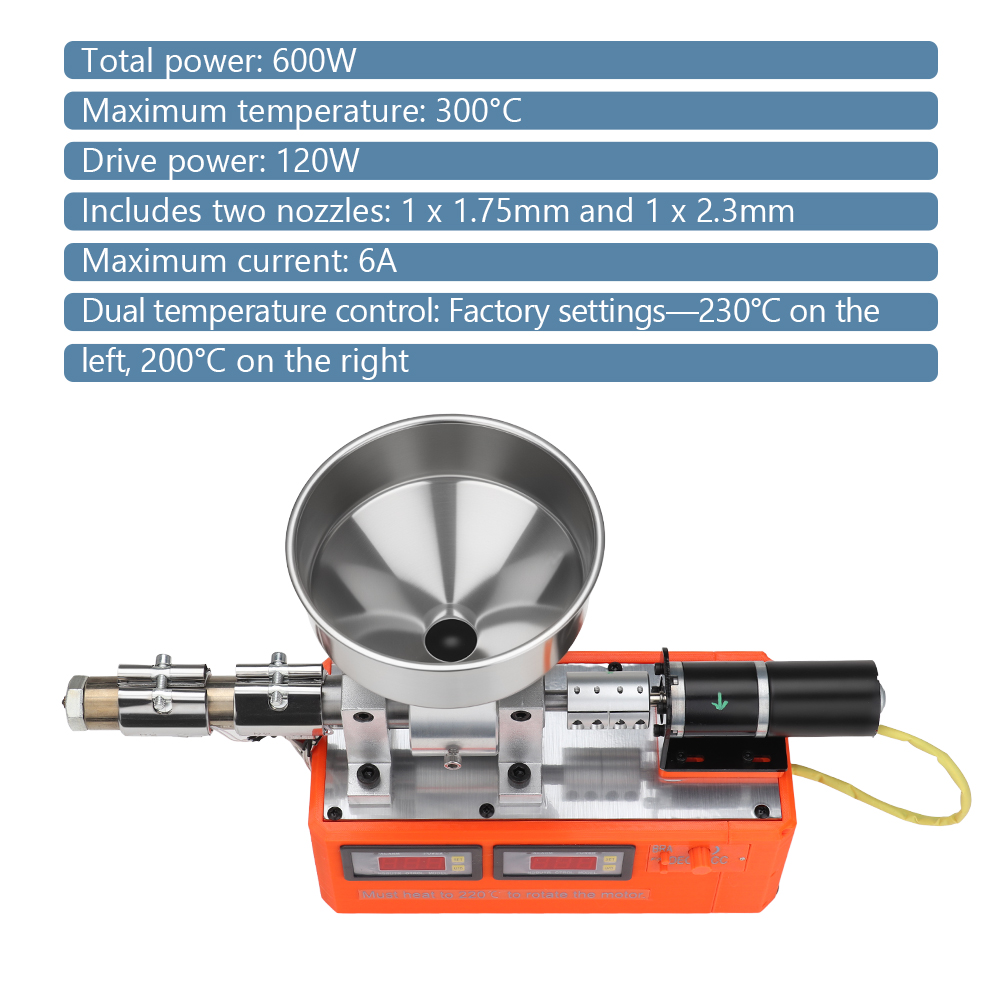 Pla Filament - Extrudeuse de laboratoire de bureau compacte