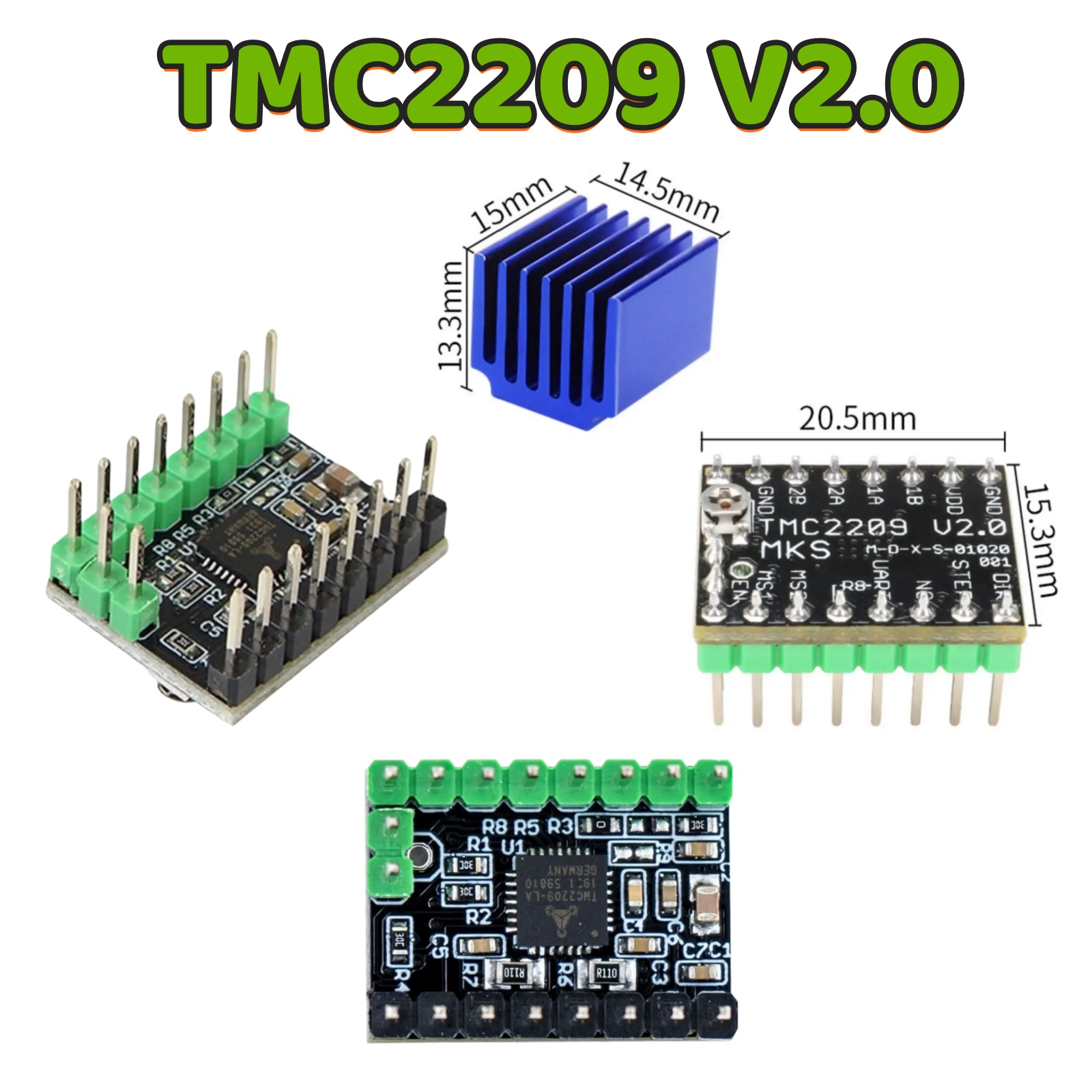 Mks Sgen - MKS TMC2209 V2.0 Driver de moteur