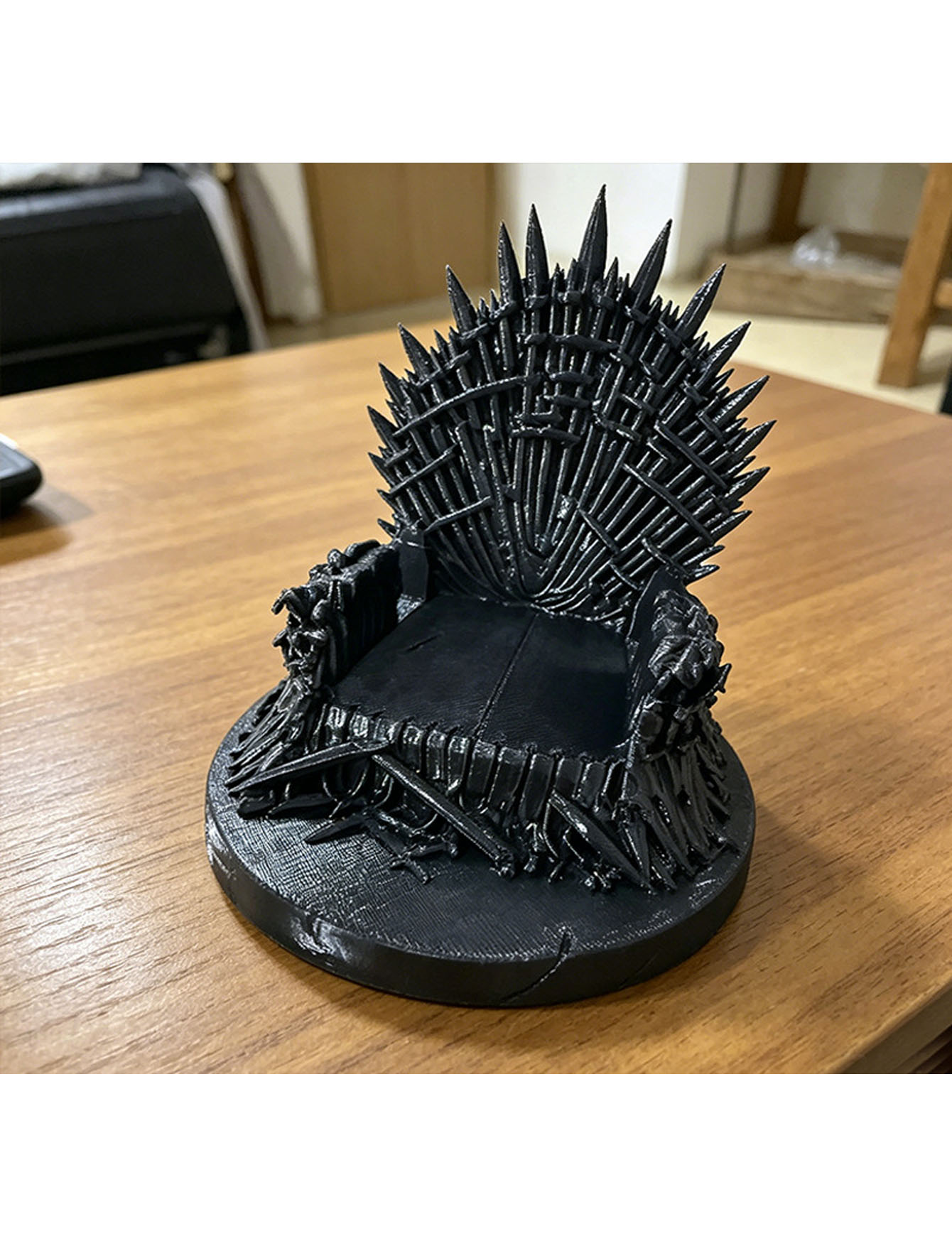 3D Printer Stand - Support de téléphone noir imprimé en