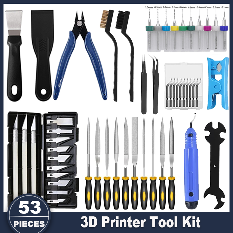 3D Printer Stand - Kit d’outils pour imprimante 3D, 53