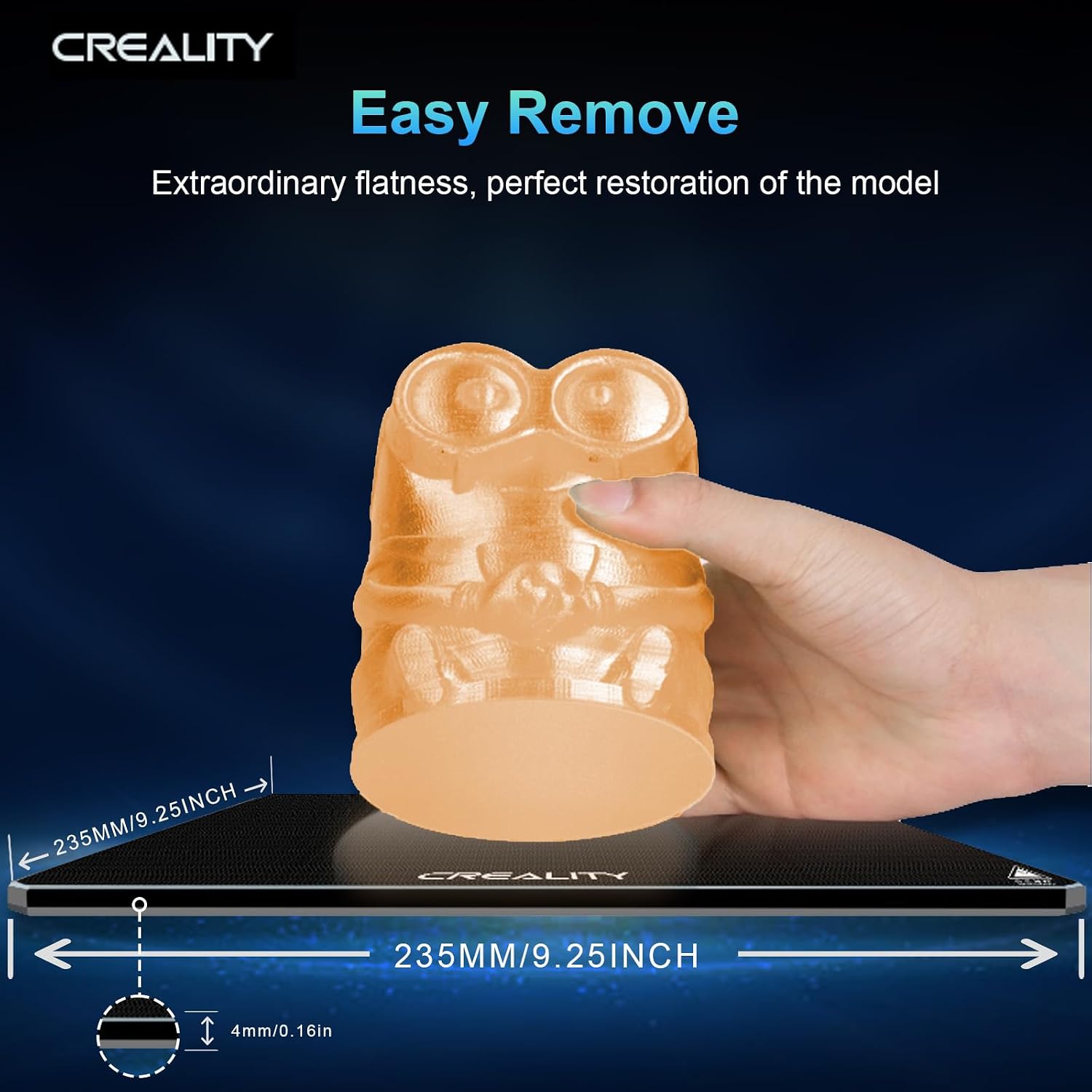 Creality, plaque de constructi - Filament 1.75 avis et prix