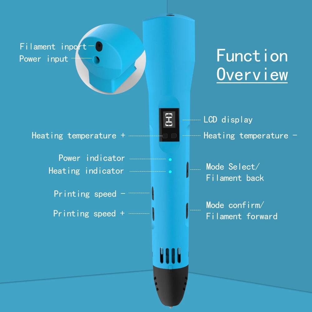 QCREATE stylo d'impression 3D  - Pla Filament avis et prix