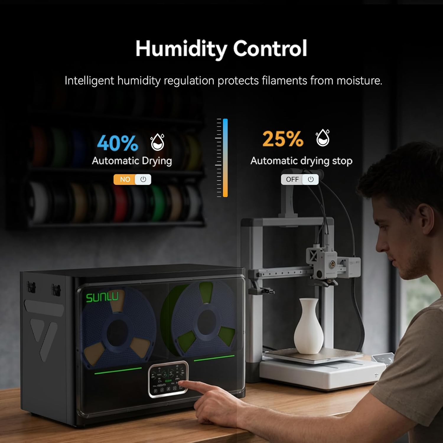 SUNLU S4 Pro Séchoir à filamen - Filament 1.75 avis et prix