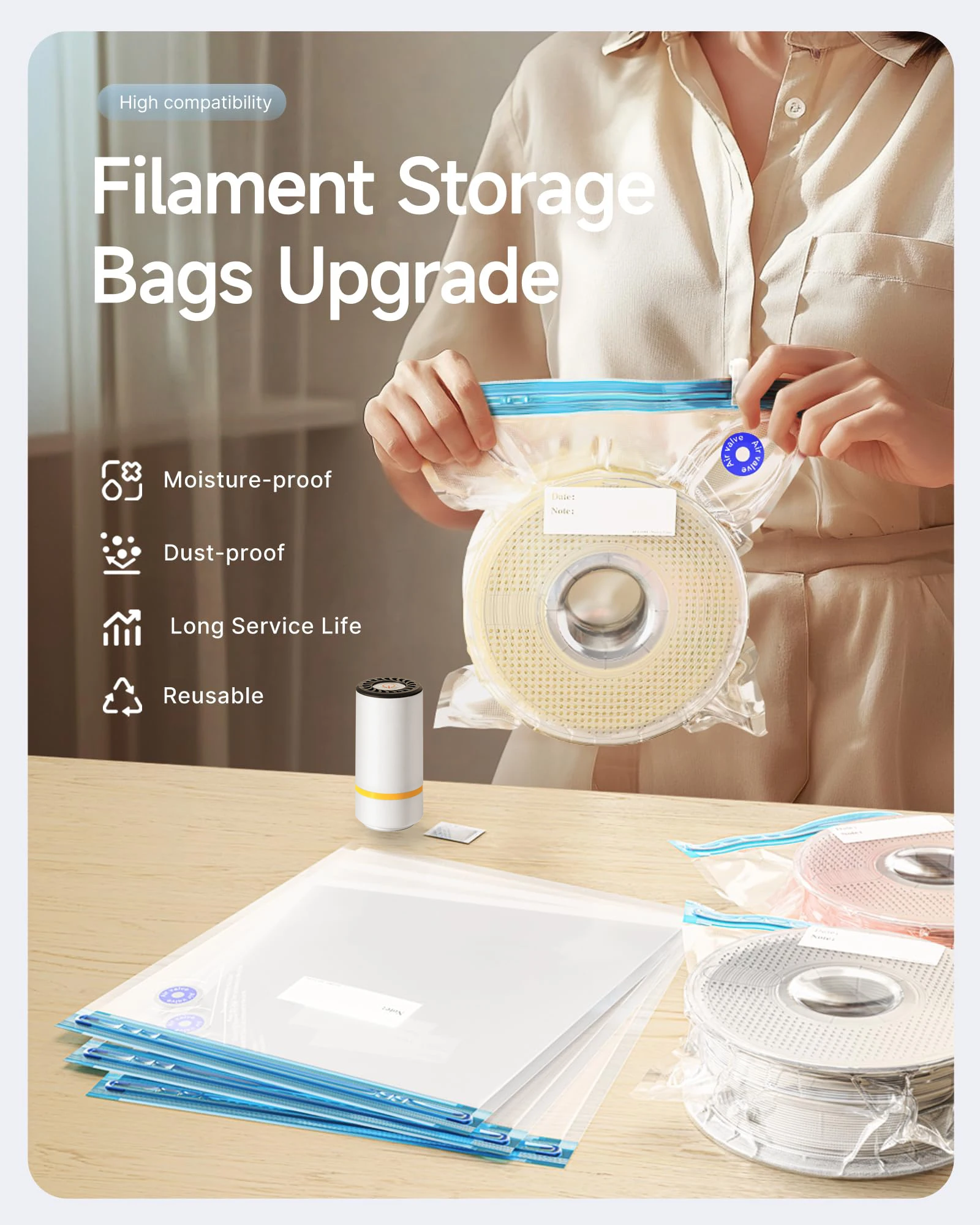 Sac sous vide de Filament d'im - 3D Printer Stand avis et prix