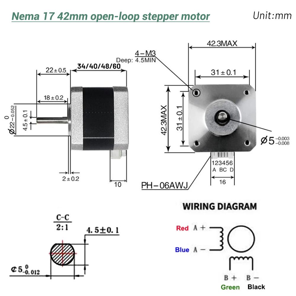 Moteur pas à pas Nema17 42 à 4 - 3D Printer avis et prix