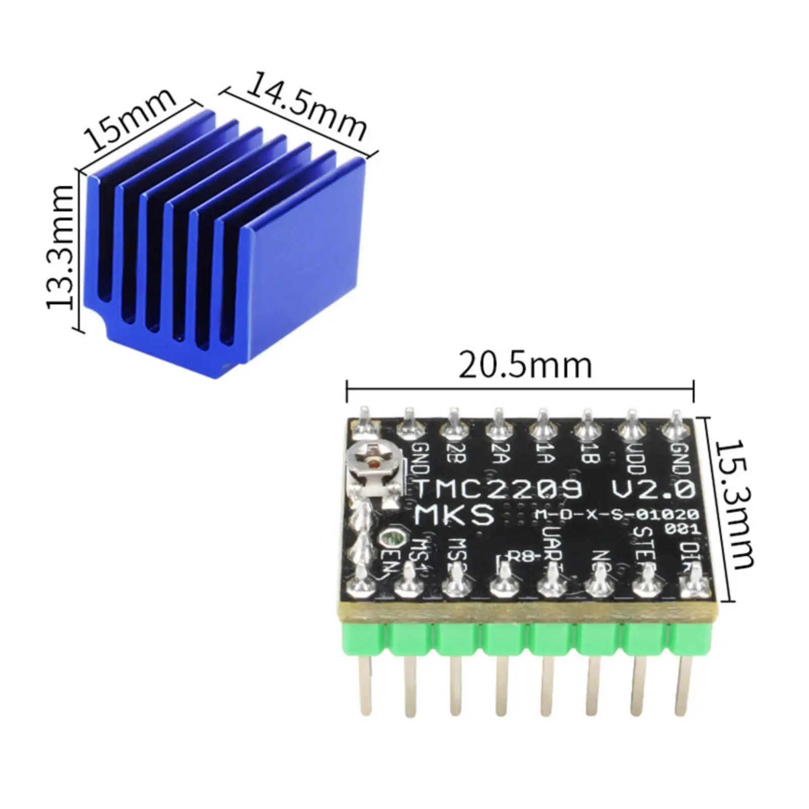 MKS TMC2209 V2.0 Driver de mot - Mks Sgen avis et prix